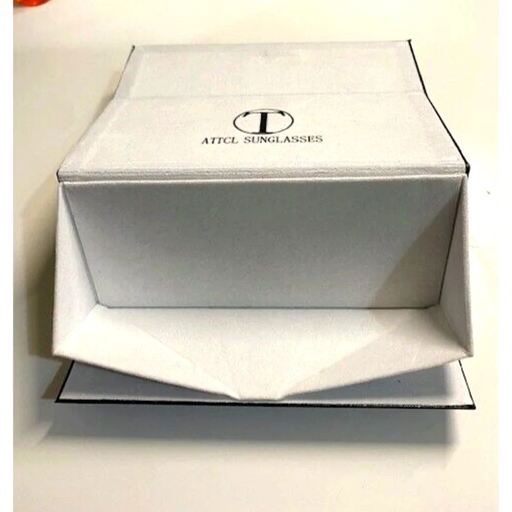 PRE-OWNED - ATTCL sunglasses case ONLY in Black with white interior